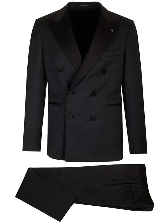 Double-Breasted Suit Dresses Black