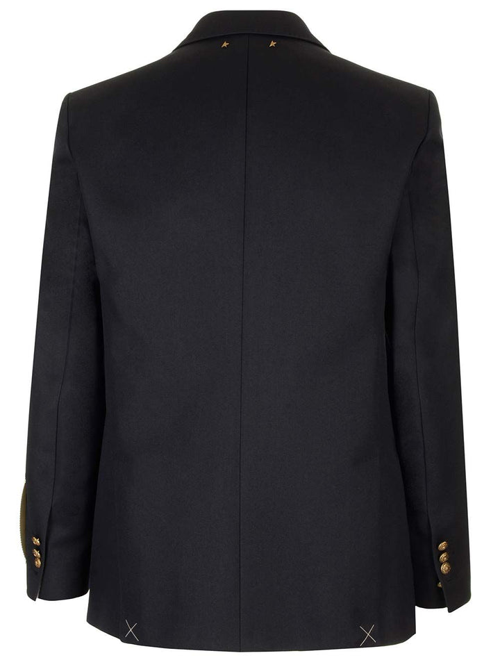 Golden Goose Deluxe Brand Double-Breasted Blazer Jackets - Blue | 487266e72de796c609018aa08d4ca44af4c8c91c