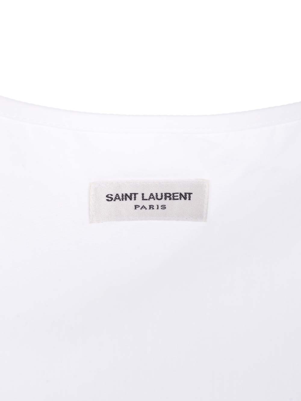 Saint Laurent Henley Tops - White | b414355c8c6d1b85b19ca248b0cff648529c6cb1