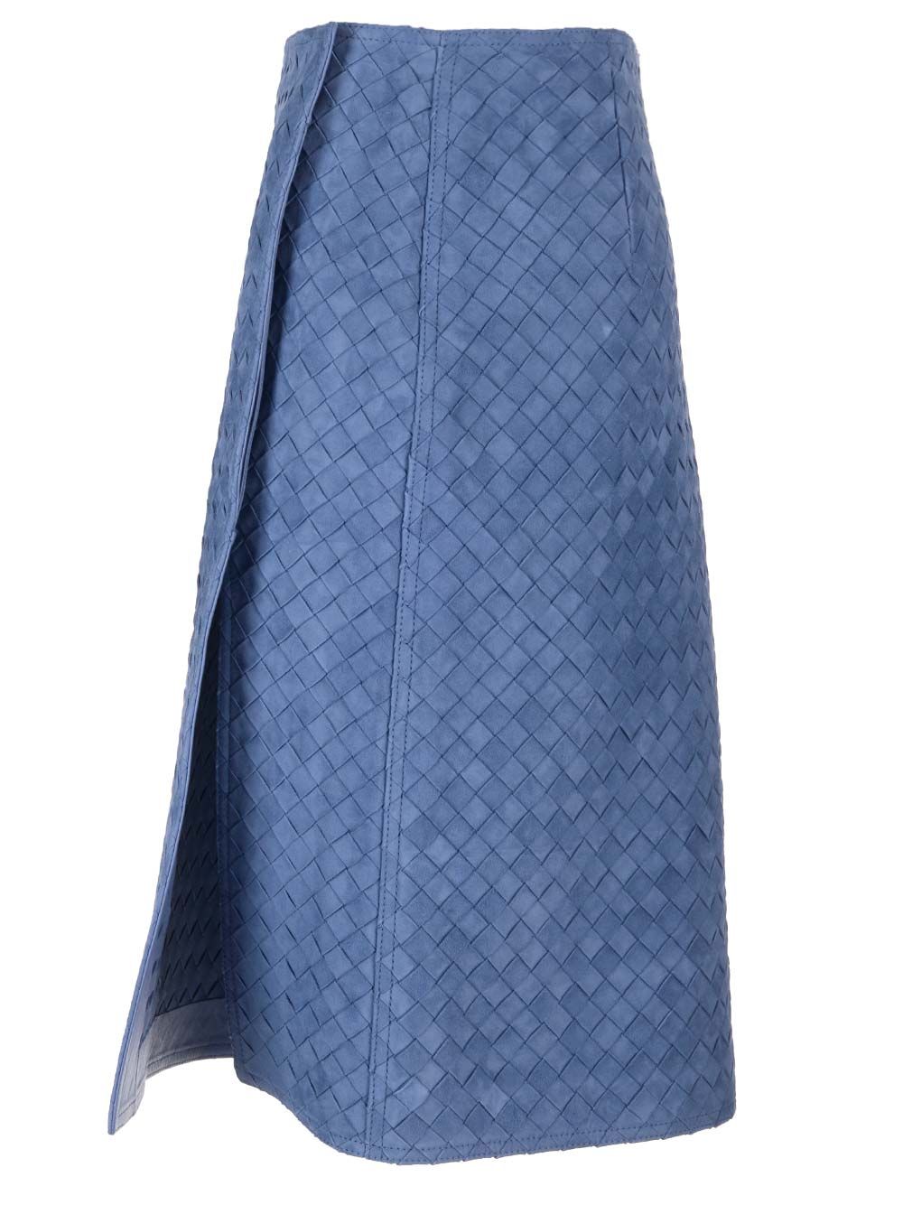 Bottega Veneta Leather Pencil Skirt Skirts - Light blue | 4bdbda1152bdb102c1d96352dbe03511bddb9ee7