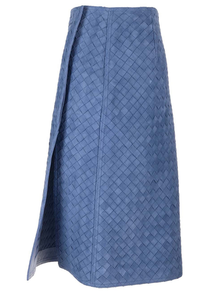 Bottega Veneta Leather Pencil Skirt Shirts - Light blue | 4bdbda1152bdb102c1d96352dbe03511bddb9ee7