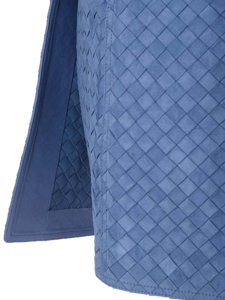 Bottega Veneta Leather Pencil Skirt Shirts - Light blue | 04032a2a54b1780718b7048da3c8a075593c2b75