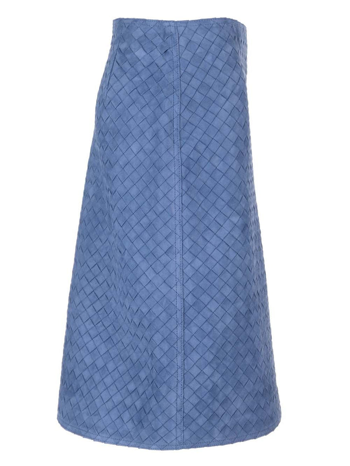 Bottega Veneta Leather Pencil Skirt Shirts - Light blue | 98bf9feeb247589459b0c3c21603f079b4513071