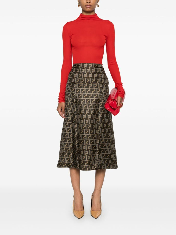 Fendi Midi skirts - Brown | 94c6aaf10eb20aa0af03f9a6d734a46a88bf8bd0