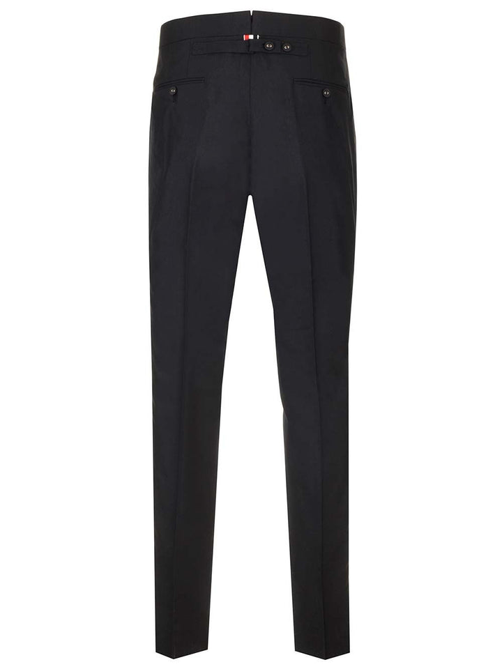 Thom Browne Skinny Trousers - Black | f6f282d1f4eb59fb8a6b9d08f65e772fa5ba9ca0