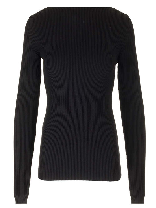 Knit Top Tops Black