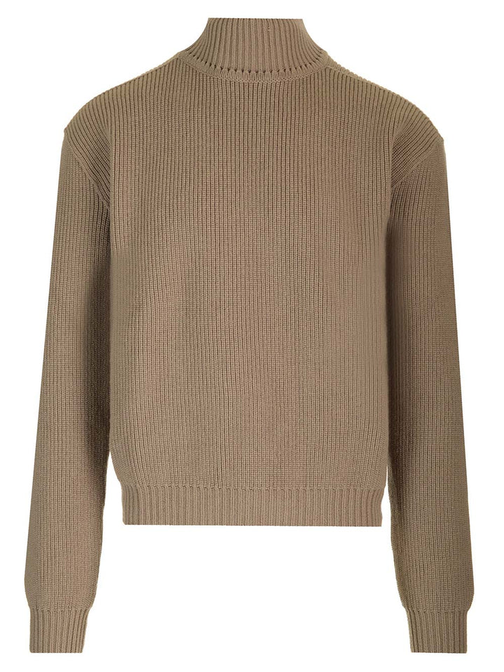 Rick Owens Turtleneck Sweater Knitwear - Beige | 5530d45a0d269d003628c7c4c1c783adb93aeb89