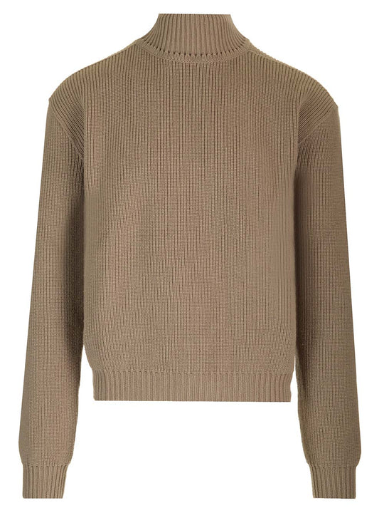 Turtleneck Sweater Knitwear Beige