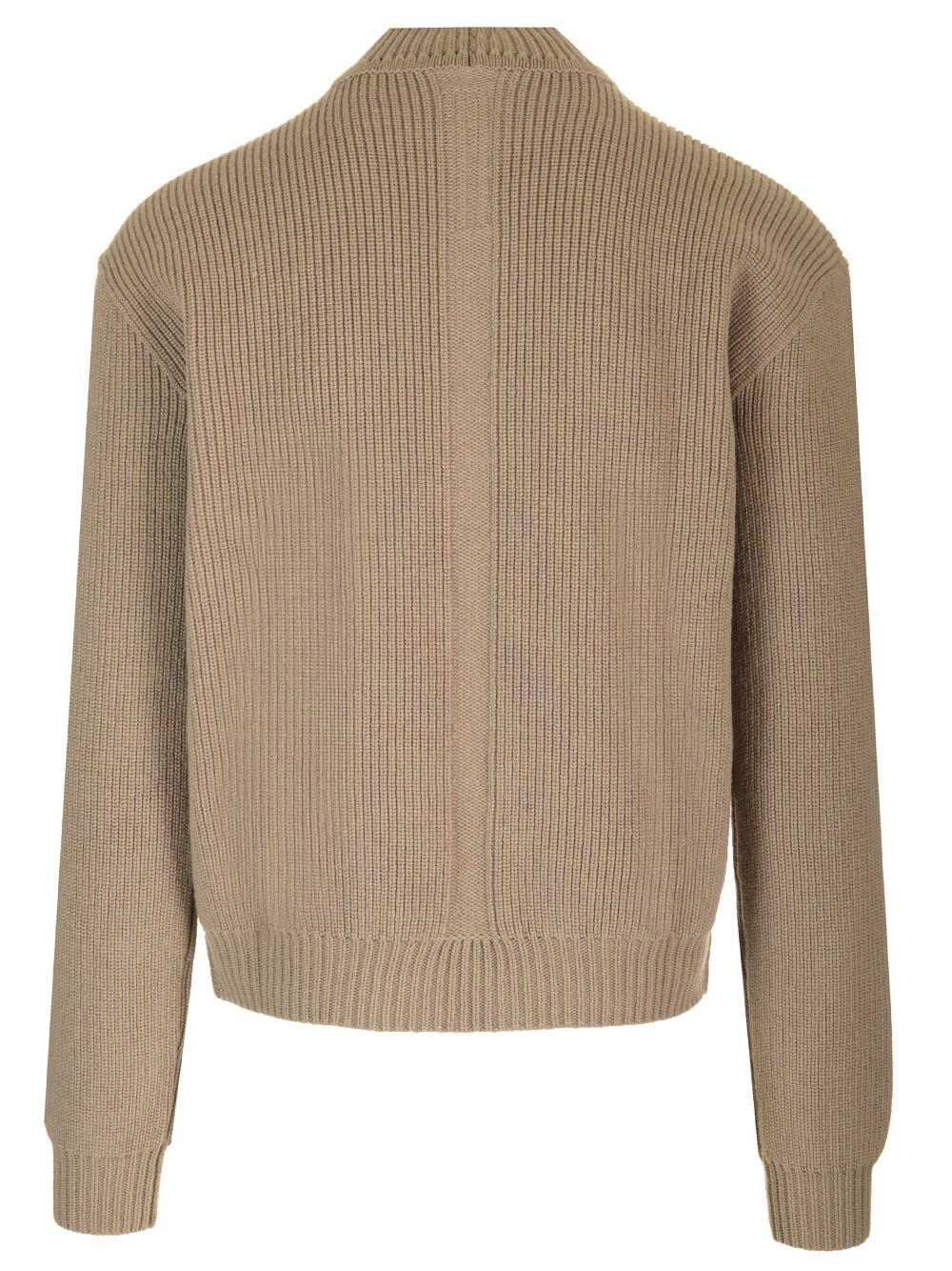 Rick Owens Turtleneck Sweater Knitwear - Beige | a59c70aa5b40c2095272bb404b3f2a935f40b2be