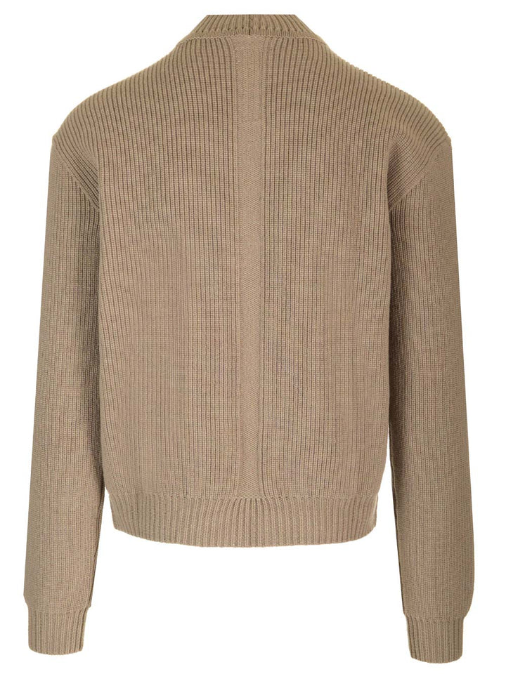 Rick Owens Turtleneck Sweater Knitwear - Beige | 8226aa29e4d13b85c49d208eb4d7c0da0ce09a50