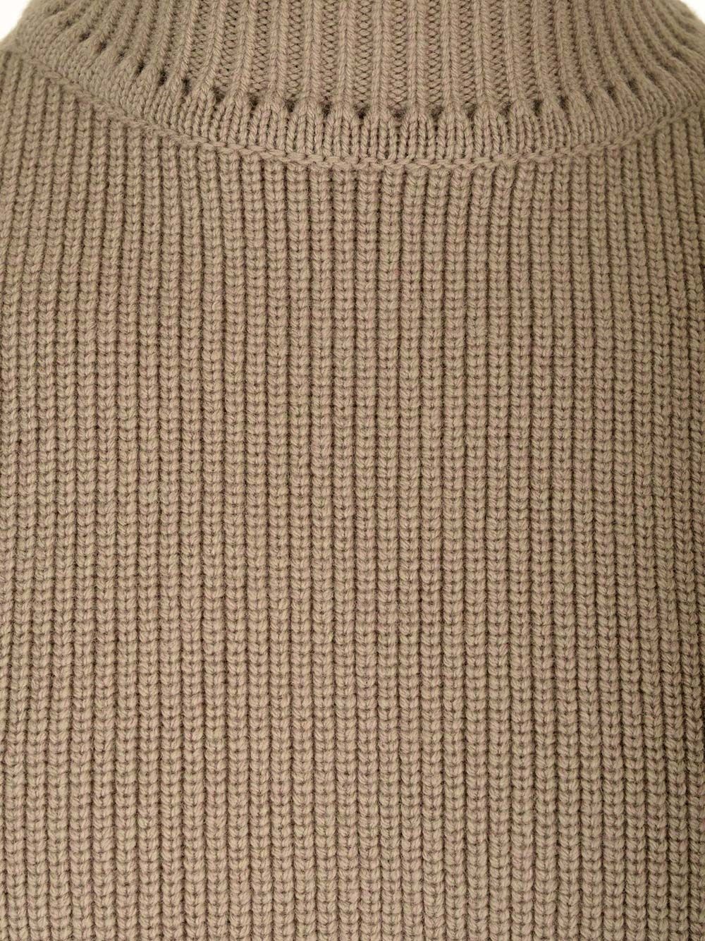 Rick Owens Turtleneck Sweater Knitwear - Beige | b0e47d0dddb63f654702b0bdab03a4d3949ef2ba