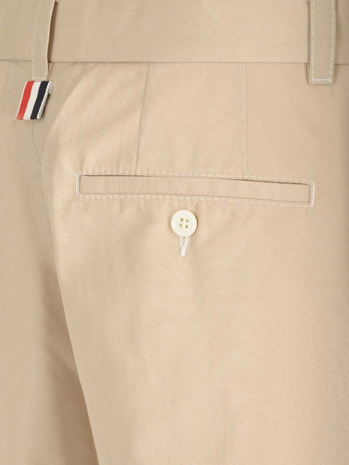 Thom Browne Typewriter Cloth Trousers - Beige | b1e4b8c2d8fd057f95beb209cdcd58cf0837d3e2