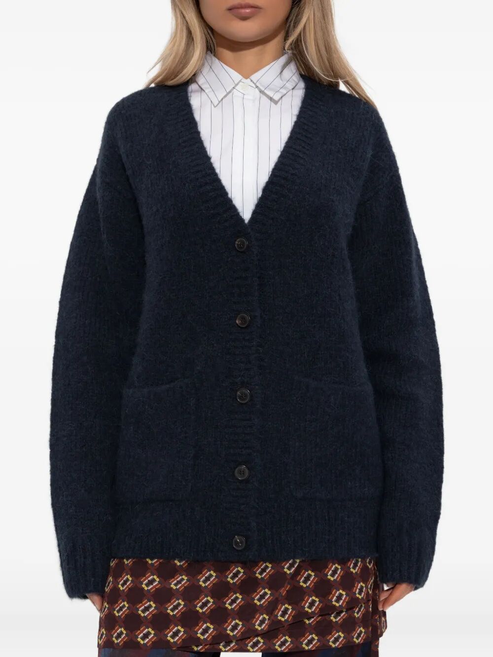 Dries Van Noten Cardigan - Blue | db6980d6296c9b4eebb34bd13e0d68e470d3b102