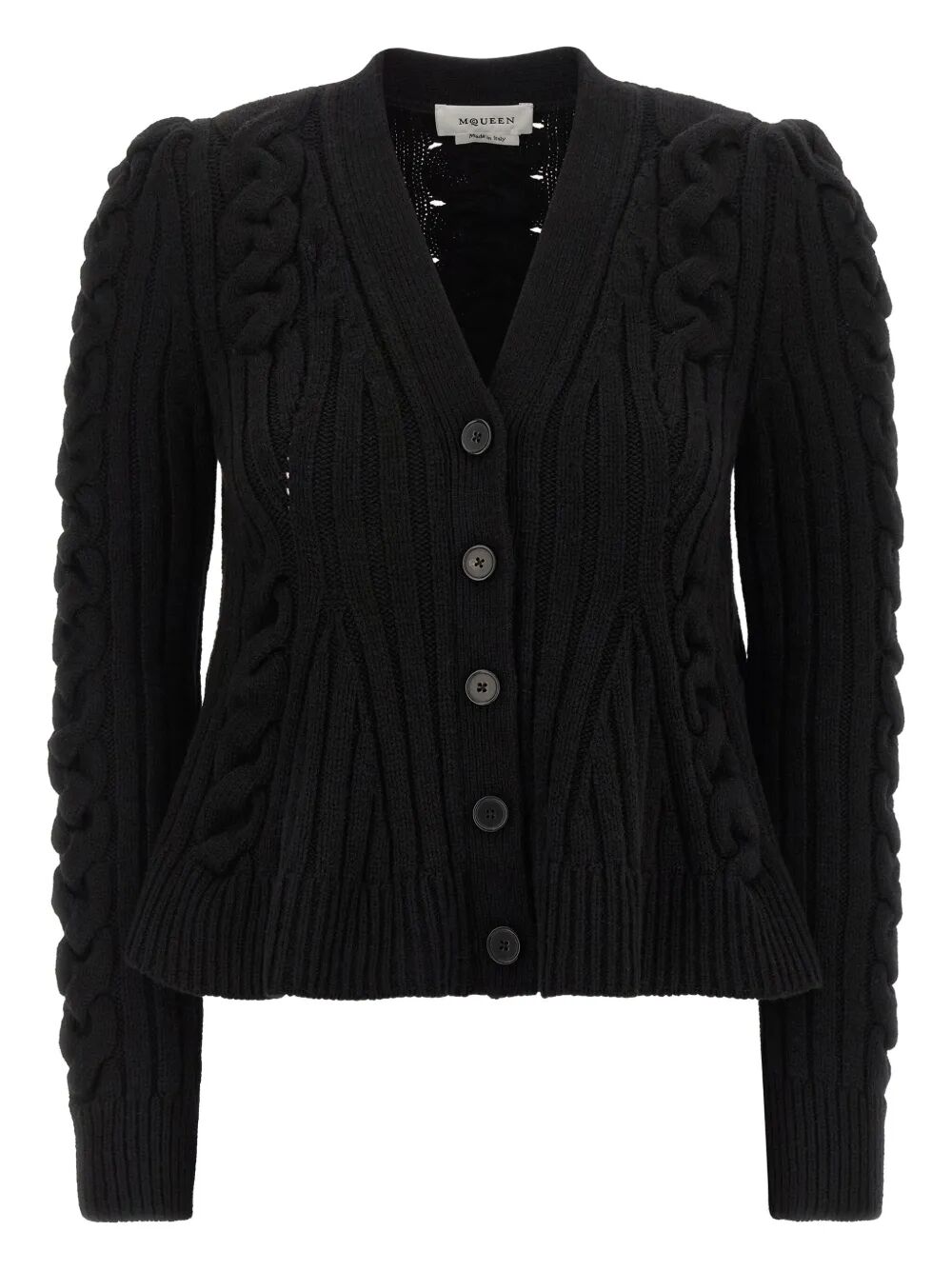 Alexander Mcqueen Cardigan - Black | 4b60b422fcee1ff3e1a2224f217fec6fd64e773d