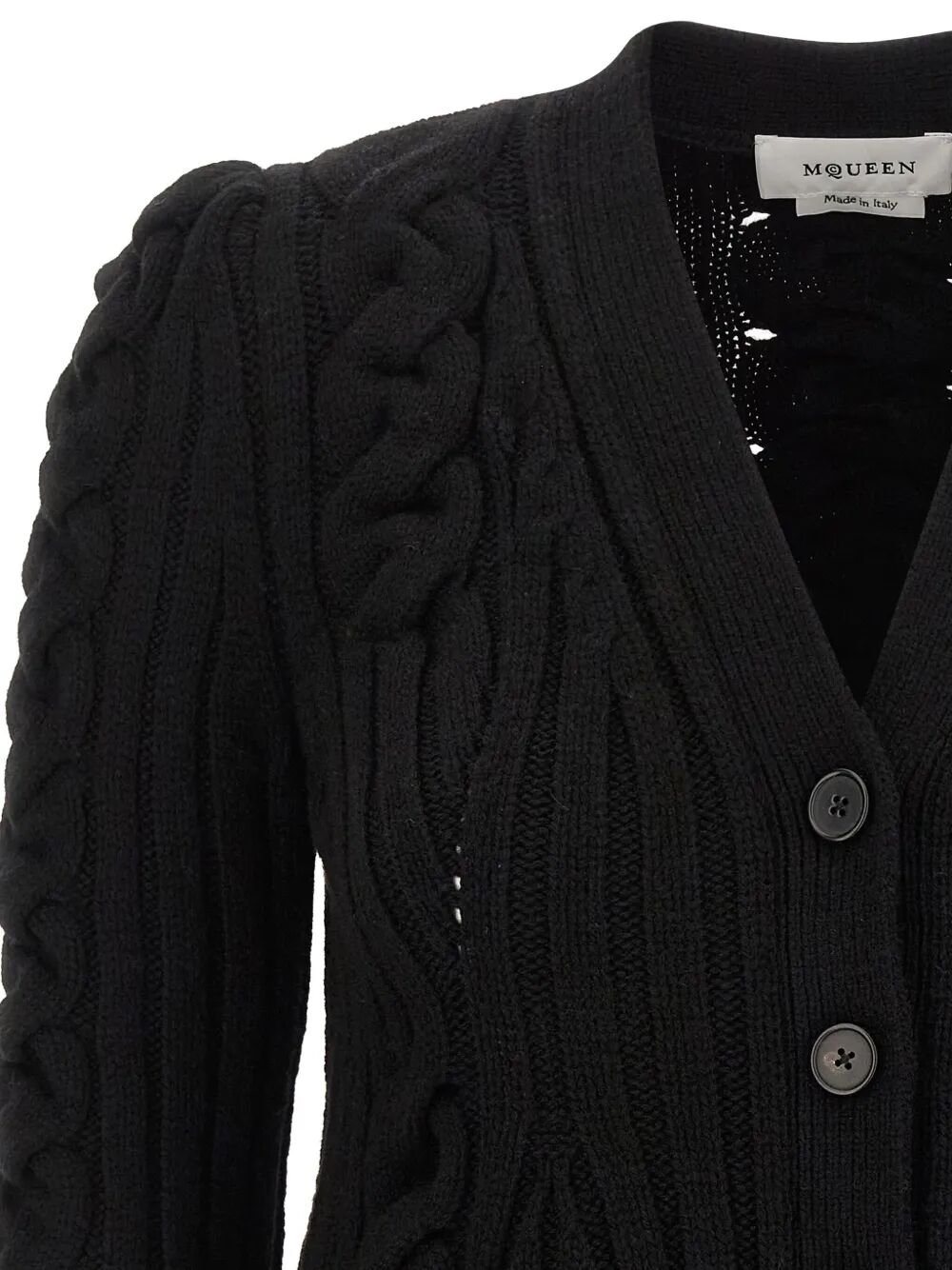 Alexander Mcqueen Cardigan - Black | 45dedcb0a3859bcdb7d60aeca43a8446c95717f7
