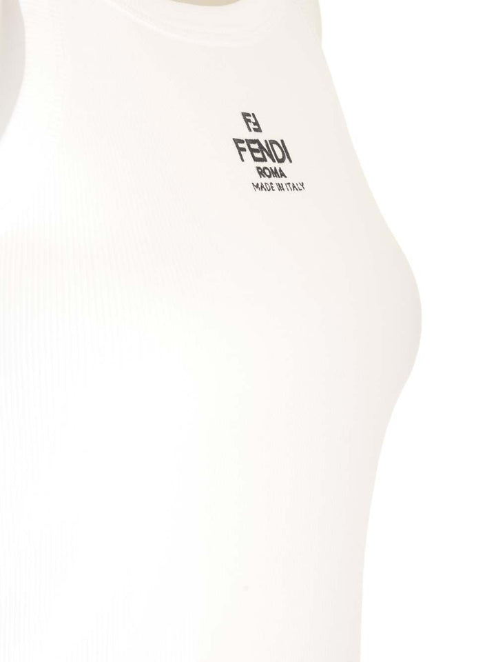 Fendi Cotton Top Tops - White | 272a31e23f7a427412a0e61d73188cf66cc87dcd