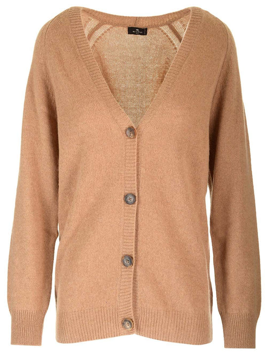 Cashmere Cardigan Knitwear Beige