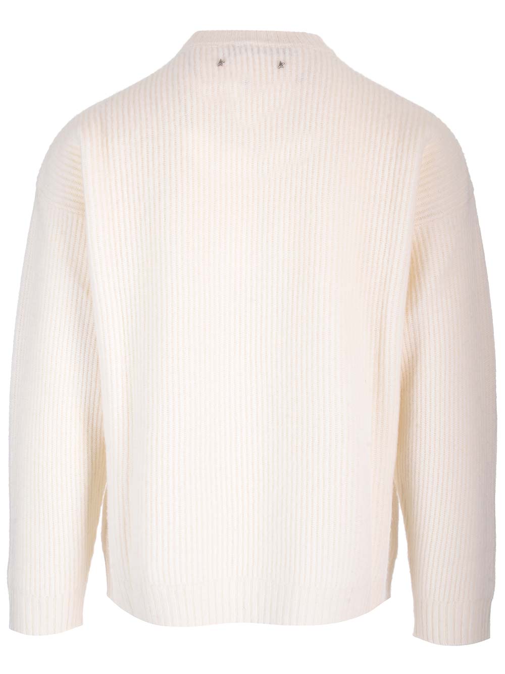 Golden Goose Deluxe Brand Crewneck Sweater Knitwear - White | 05aa52b038885089eefd2c7b42ce2f6565f44934