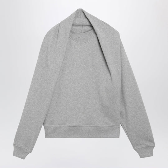 Mélange Grey Cotton Sweatshirt