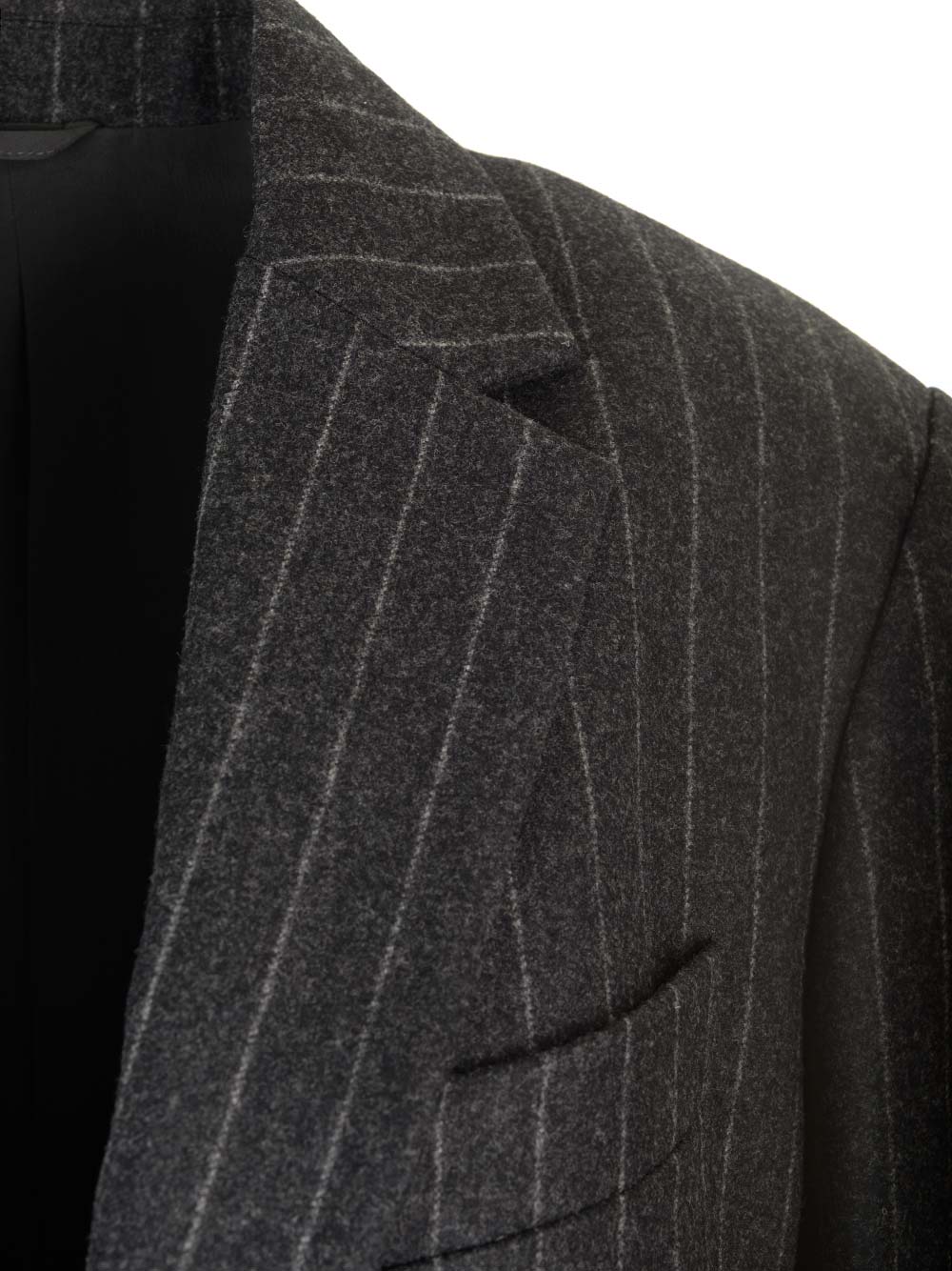 Brunello Cucinelli Pinstripe Blazer Jackets - Grey | 1990024f0f8b34886c93cd4459bb8e6b4e0d120f