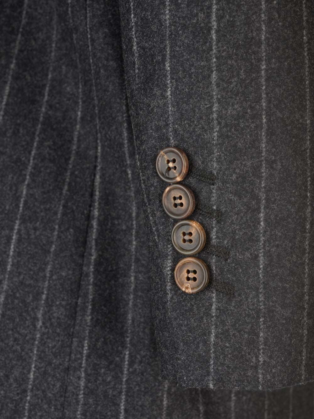 Brunello Cucinelli Pinstripe Blazer Jackets - Grey | 33ec1dd6eecbe538a9f2a14376846c3d87dbeda9