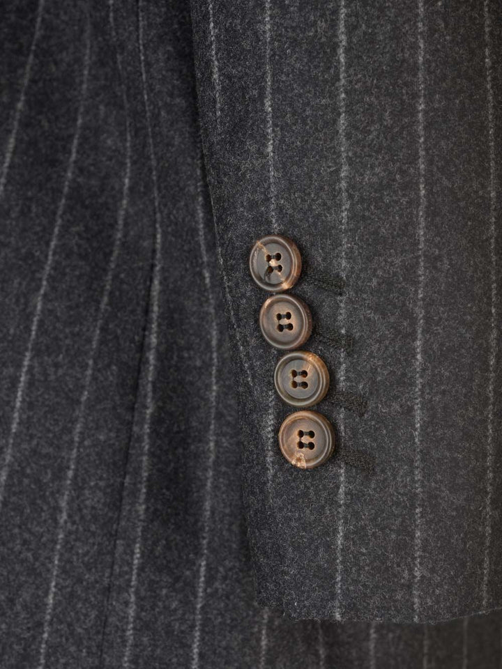 Brunello Cucinelli Pinstripe Blazer Jackets - Grey | 33ec1dd6eecbe538a9f2a14376846c3d87dbeda9