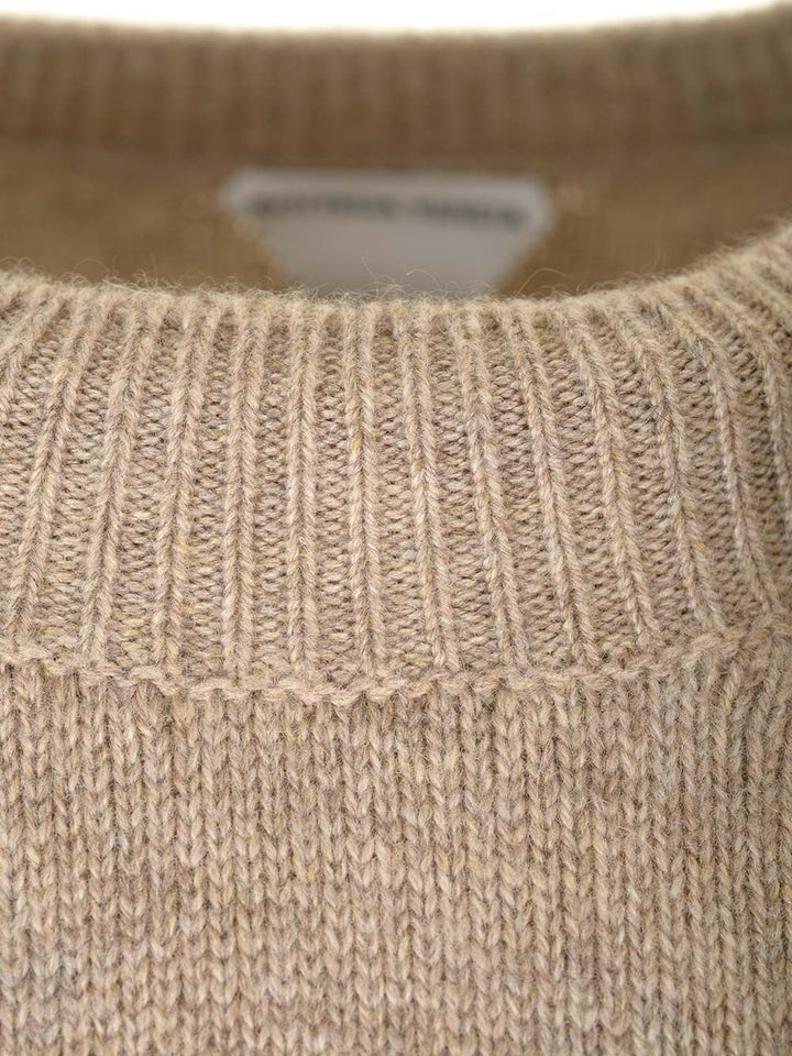 Bottega Veneta Cashmere Sweater T-Shirt - Beige | ec18b82082a2d4308e1e1c1b4e65b24b81c3485e