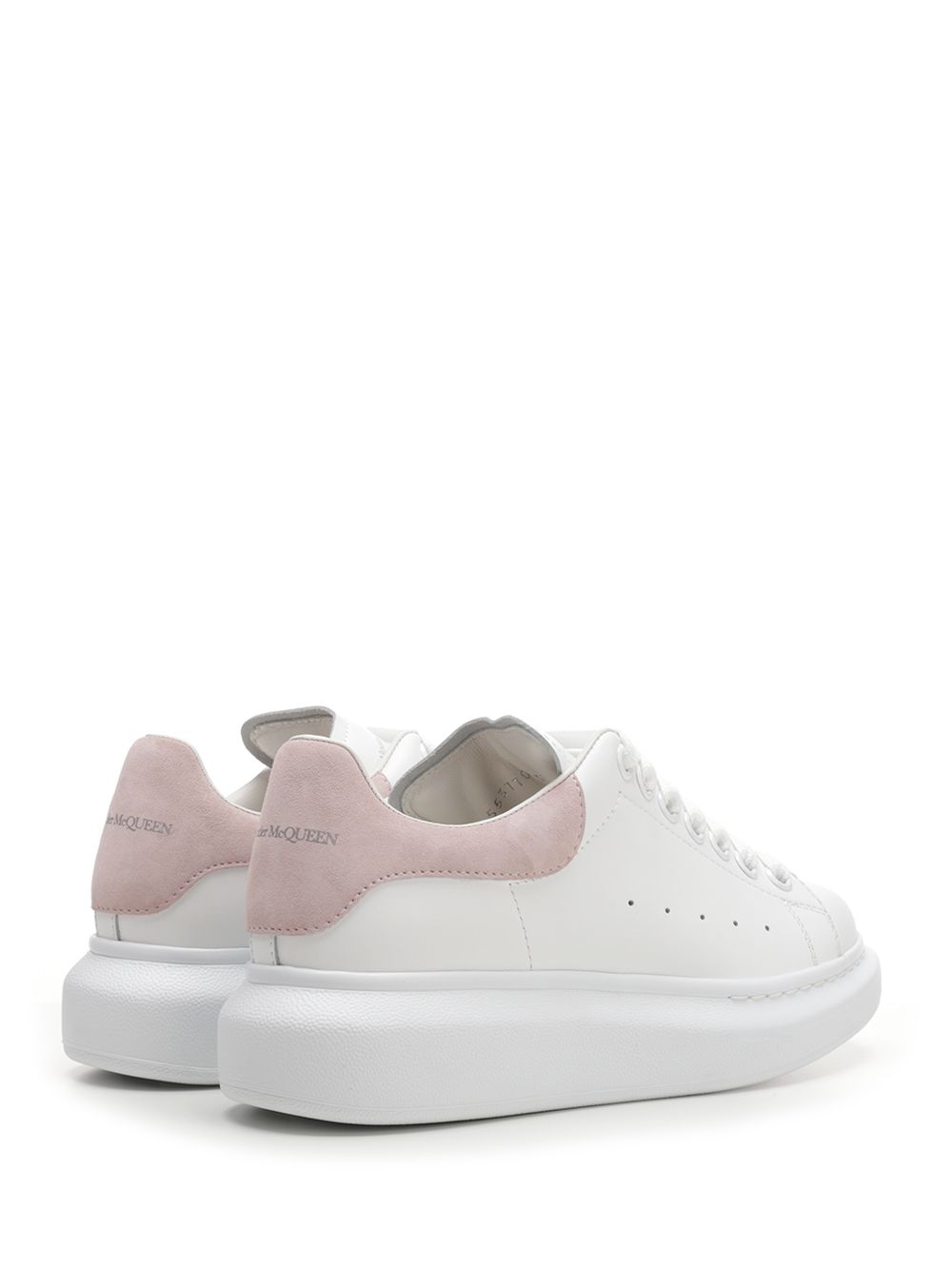 Mcqueen Oversized  With Black Heel Sneakers - White | dca3d199646aee74c14c590ea0d55e2a2be3c64d
