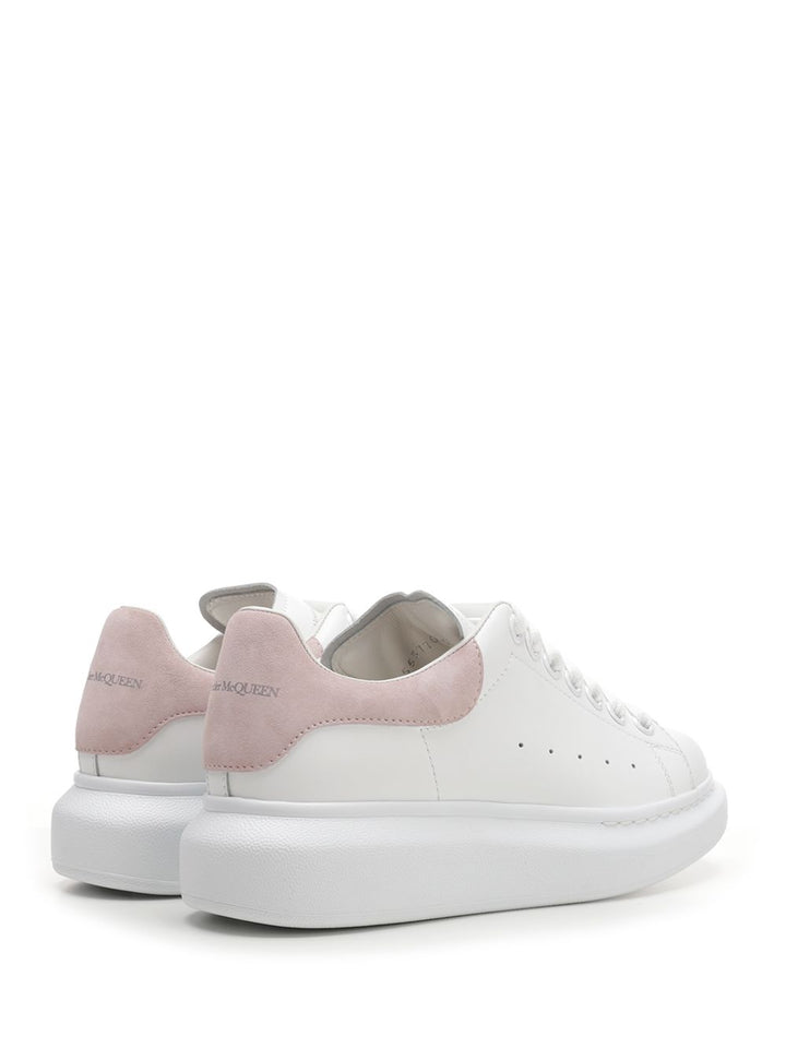 Mcqueen Oversized  With Black Heel Sneakers - White | dca3d199646aee74c14c590ea0d55e2a2be3c64d