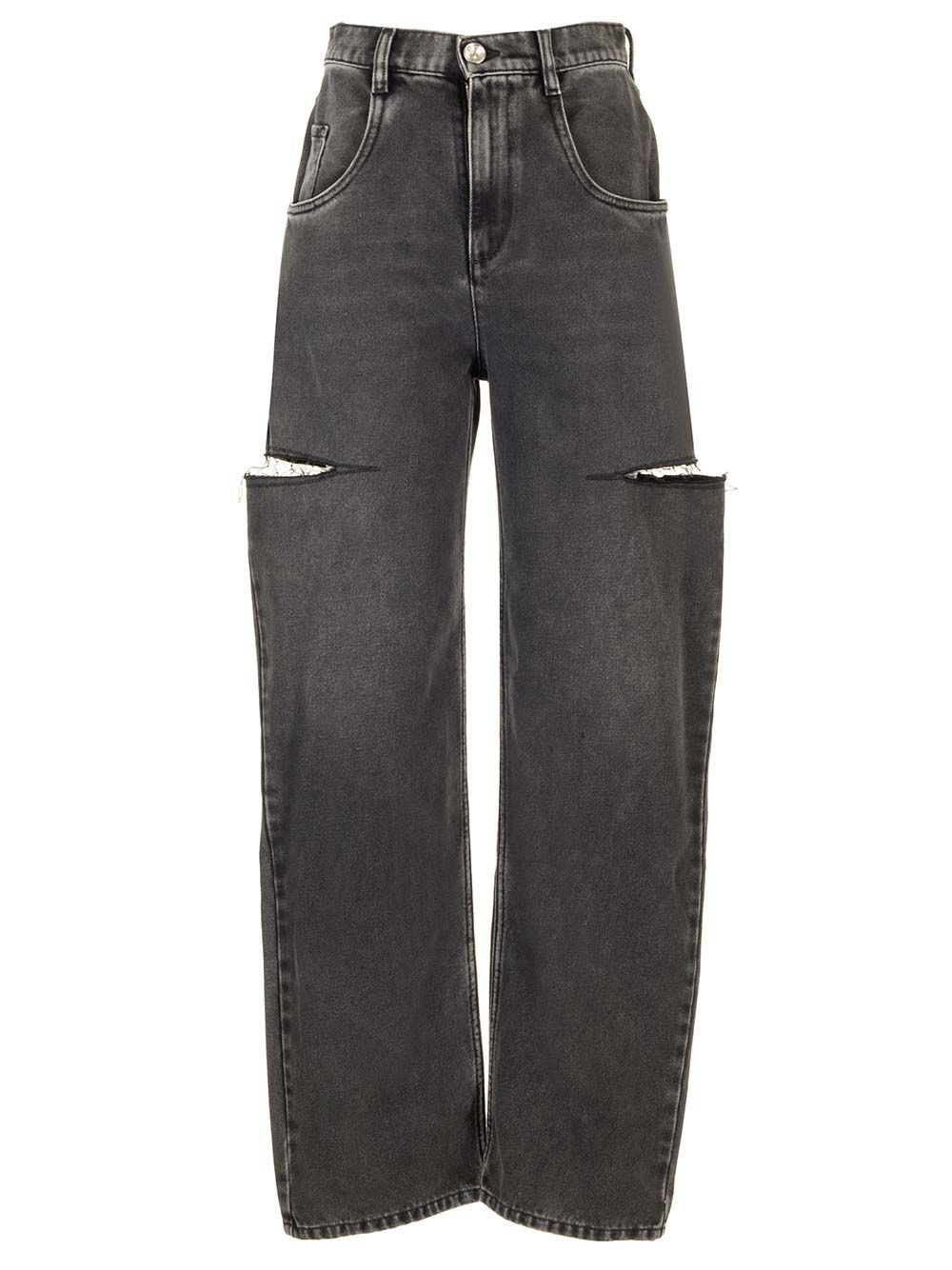 Maison Margiela Cut Off Jeans - Black | 1474a0dc797909d0137646a1ff77cb32705ca89a