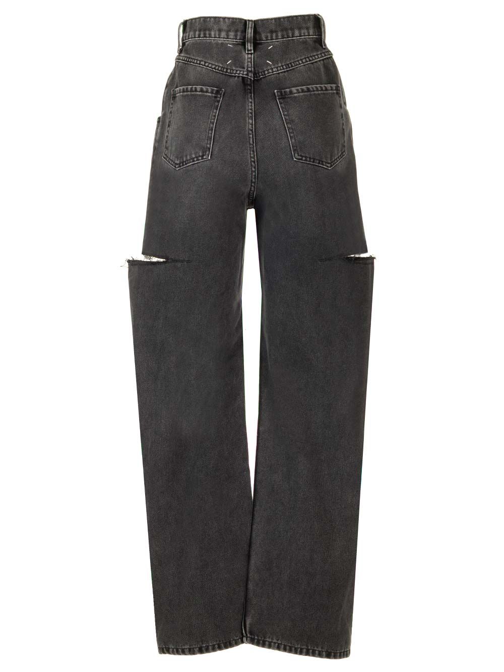 Maison Margiela Cut Off Jeans - Black | 00cd27703e9546355edac91f6a73ec9eba548e92