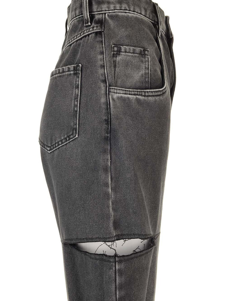 Maison Margiela Cut Off Jeans - Black | 09f938abfab5b48175007c0db58a954c91619499
