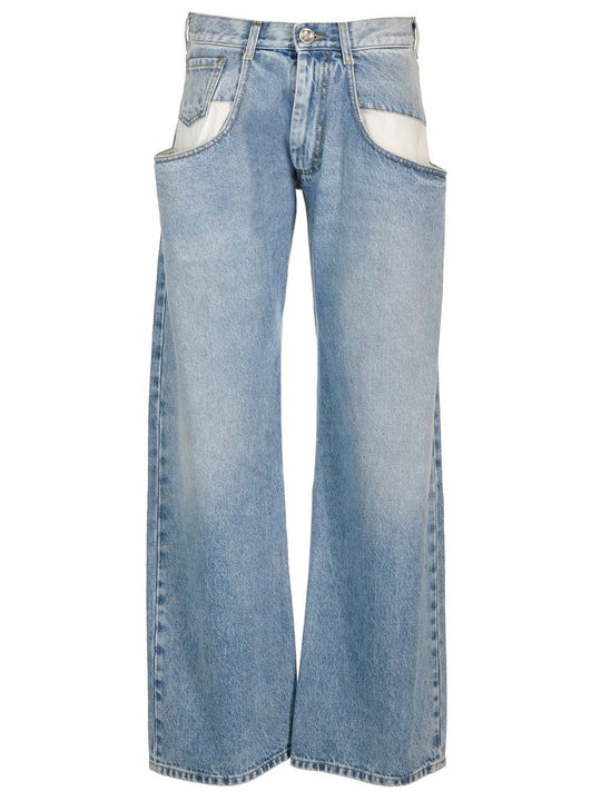 Straight Leg Jeans Blue