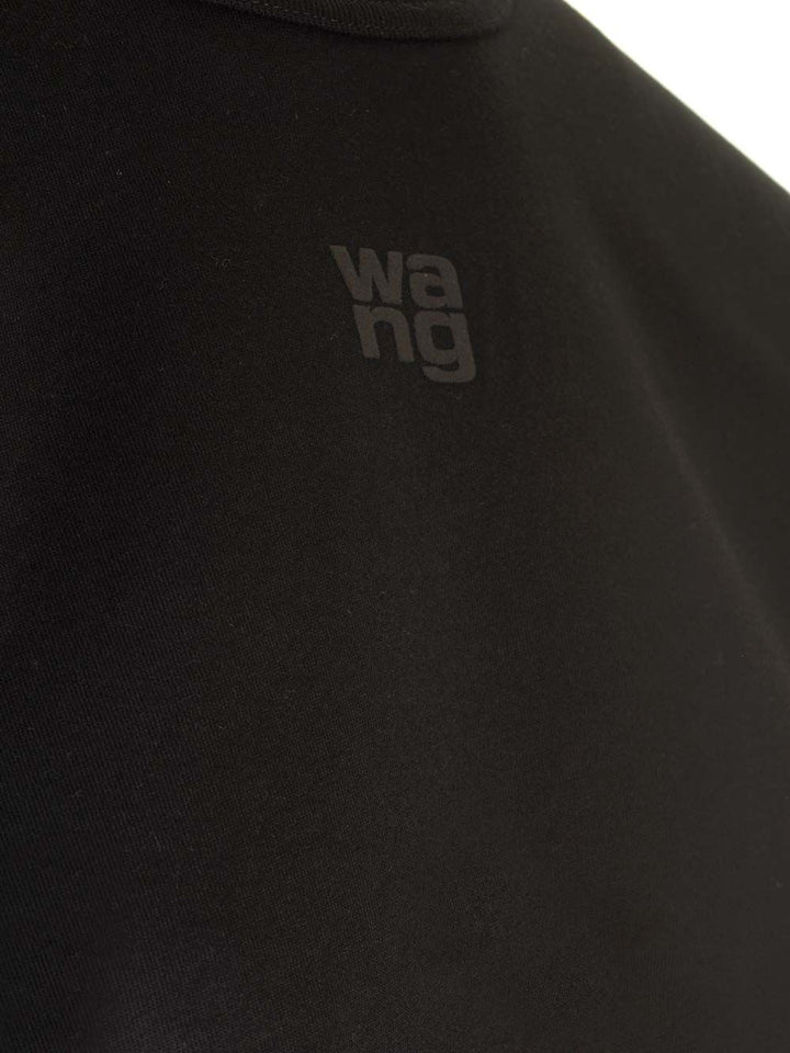 Alexander Wang Puff Logo T-Shirt - Black | 212e4dc2cecbdfb149aa52104e7b506c87d99a80