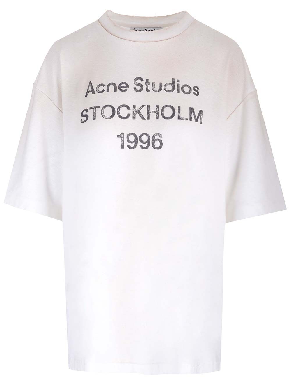 Acne Studios Cotton And Hemp T-Shirt - White | fd244a86ed041d46e9254d26de50f1b21953261c
