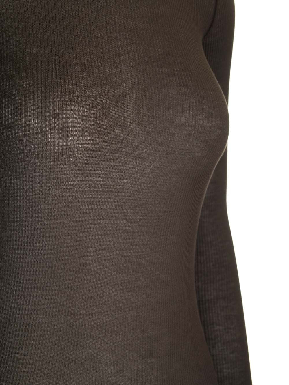Rick Owens Fitted Jersey Dress Dresses - Brown | a910a736932b1e6aa57e1f450e63c2af7d59319c