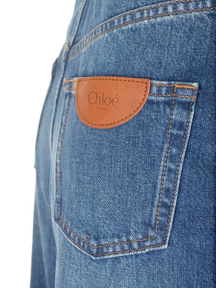 Chloe' Wide Leg Jeans - Blue | f06508442c2af4c046c6c0c6fd8b8bb0a22b4784