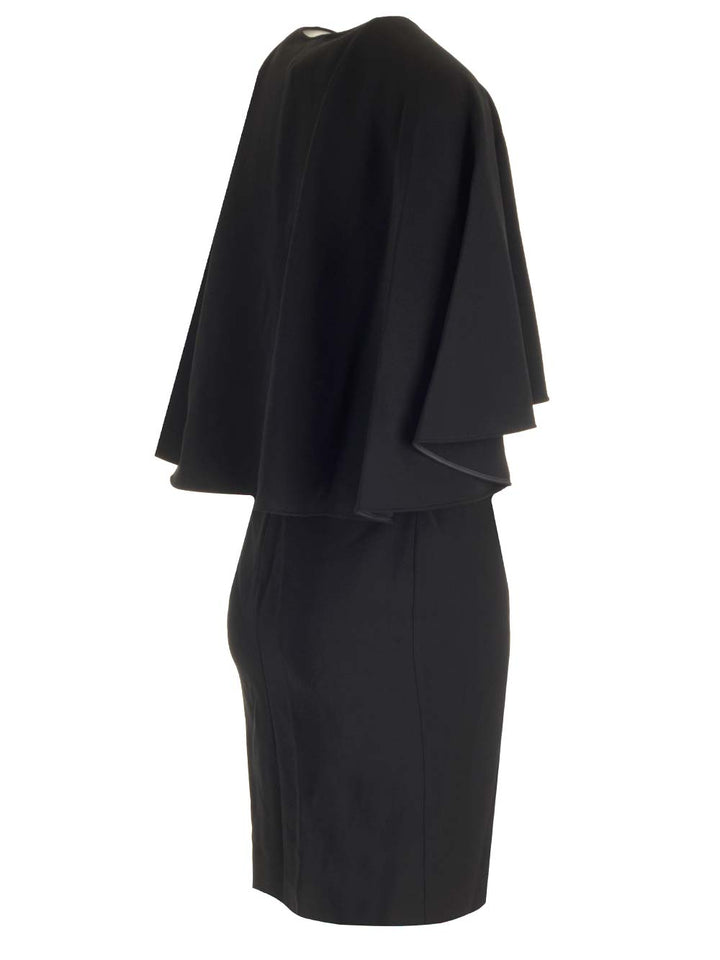 Chloe' Cape Sleeves Mini Dress Dresses - Black | 1d8fa4cb85b765c37506e6ebf00cf48b49ddcff7