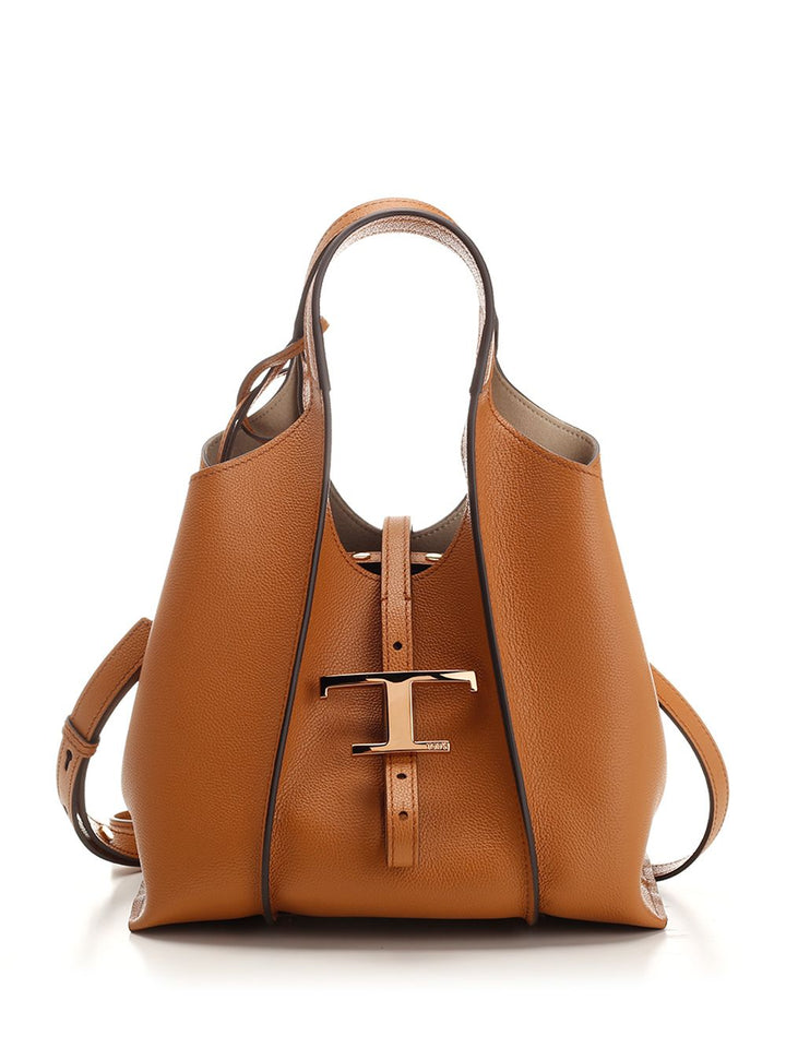 Tod'S T Timeless Shoulder Bags - Beige | 70a185799ce4abcefceed22f0e7185d53954c4b9