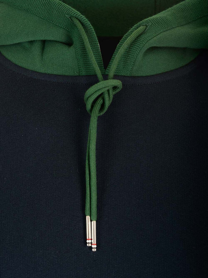 Thom Browne Hooded Sweatshirt Sweatshirts - Blue | 484f9098786fa986bbaa92518f4f31db469ed942