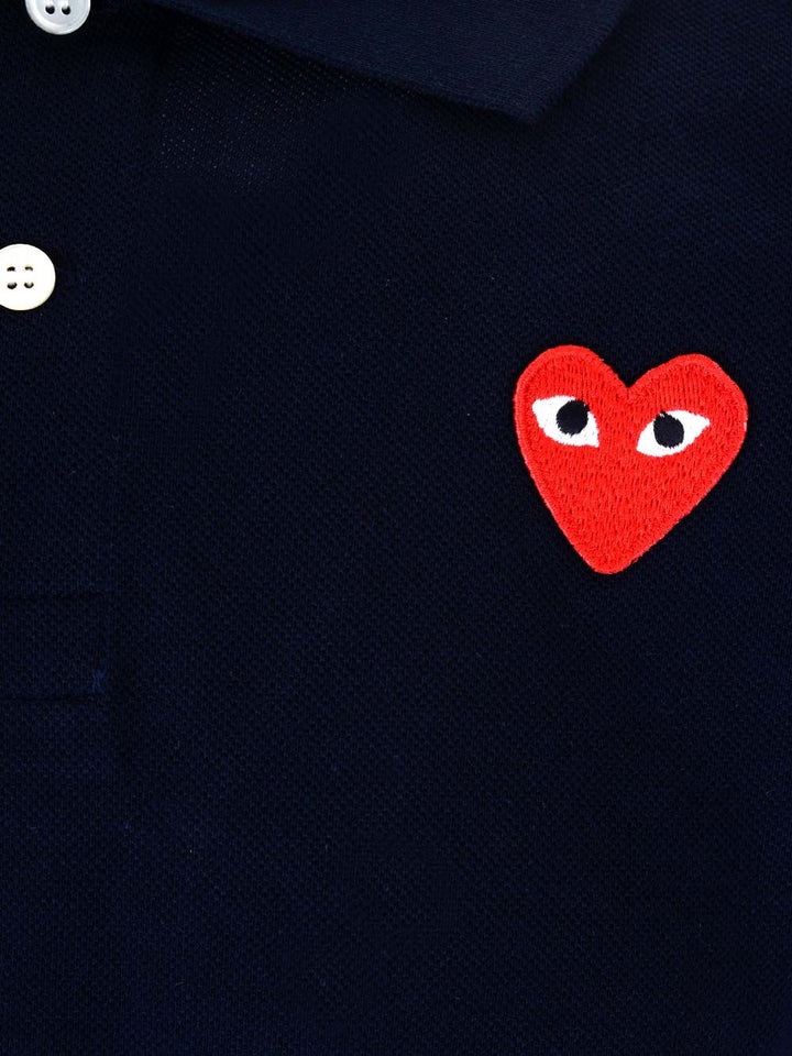 Comme Des Garcons Play Half-Sleeved Polo Polo shirt - Blue | 681452f5206e385ad4972c7bf9a23baf1adbe730
