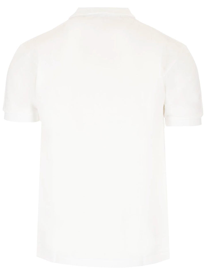 Comme Des Garcons Play Black Heart Polo shirt - White | f02aab8e815e53e10036236397697291db30f273