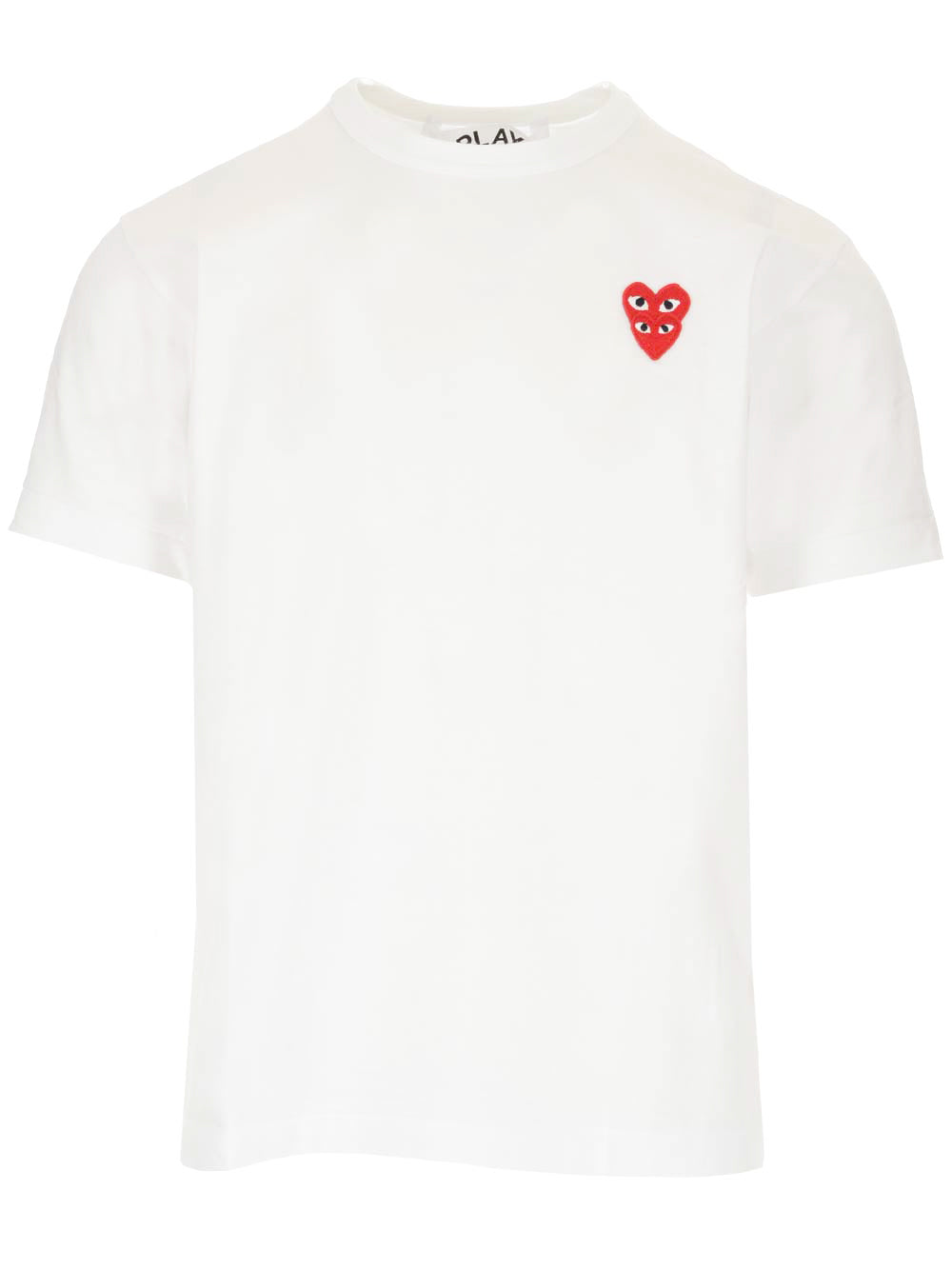 Comme Des Garcons Play Double Red Hearts T-Shirt - White | e8a6cbef2ede77f2f03ae56c3c6a3639554b6381