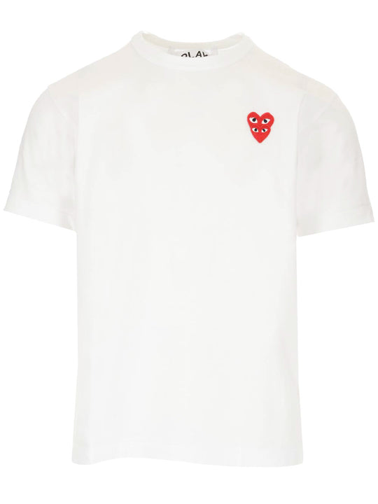Double Red Hearts T-Shirt White