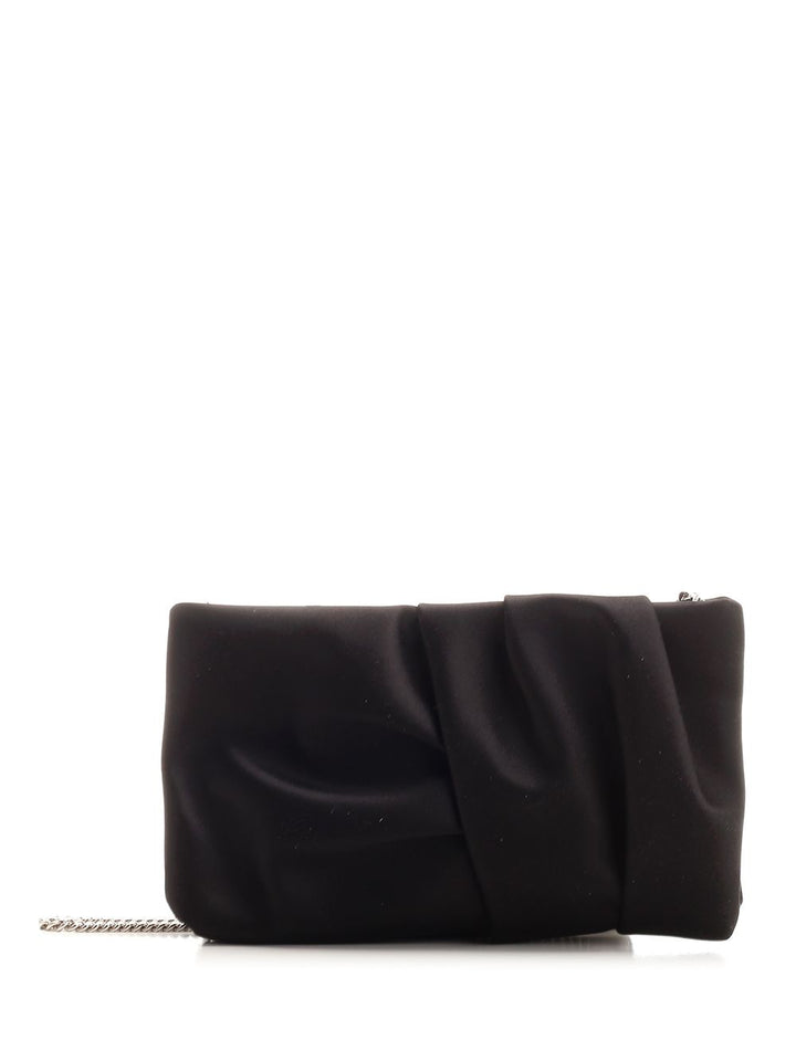 Jimmy Choo Black Satin Clutch Clutches - Black | f9f3744d083a2f1e4a436f24ce17c72681a21c65
