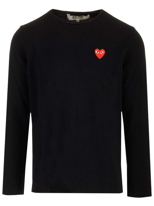Long-Sleeved Wool Sweater Knitwear Black