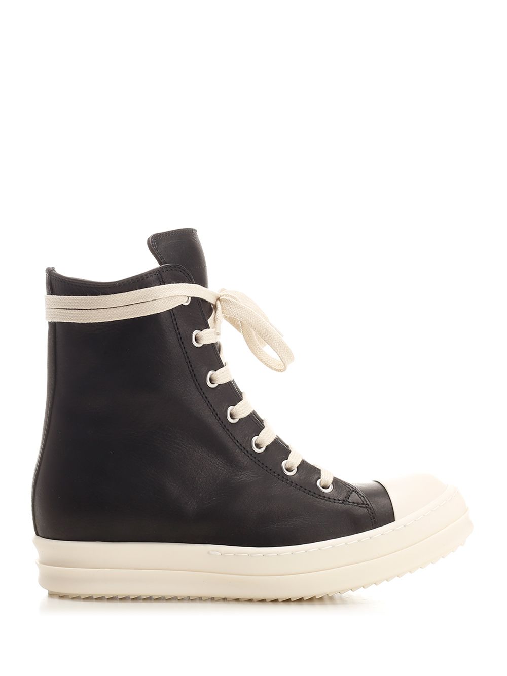 Rick Owens Porterville Leather Sneakers - Black | 0851016e962f6f8c747cc03023744c3ca68e460c