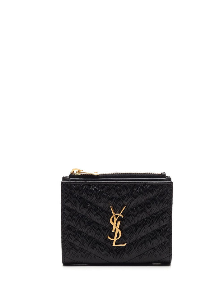 Saint Laurent Cassandre Wallets - Black | 4fa1bfd820405de1372e2f86b03ffd72eab3a17c