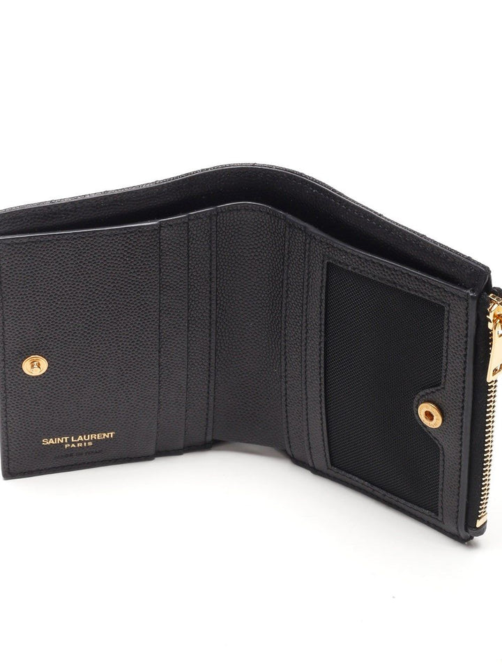 Saint Laurent Cassandre Wallets - Black | cba92cec45f3615ff72236034d363441dd729a59