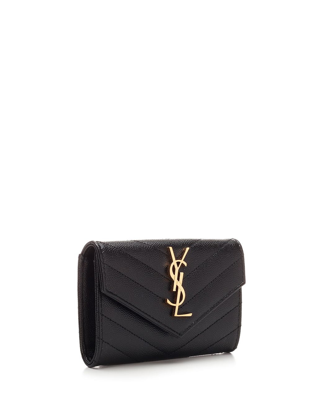 Saint Laurent Cassandre Wallets - Black | 2efbae68bd2b0292ef8afb6e92fd2ad1f47d3923